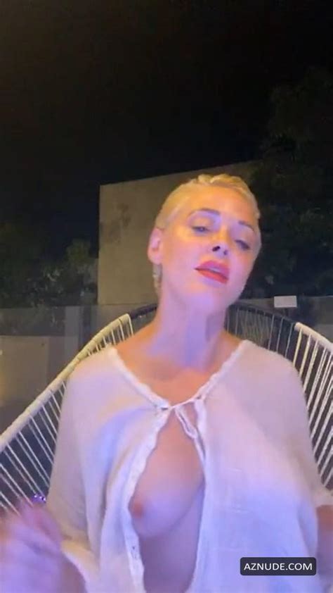 Rose Mcgowan Flashes Her Nude Tits During Lq Instagram Live Aznude