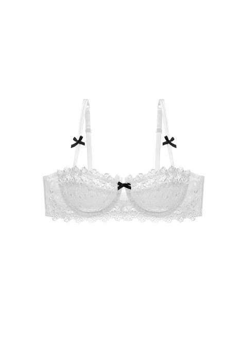 Buy Zitique Sexy Ribbon Bow Lace Lingerie Set Bra And Panty White Online Zalora Malaysia