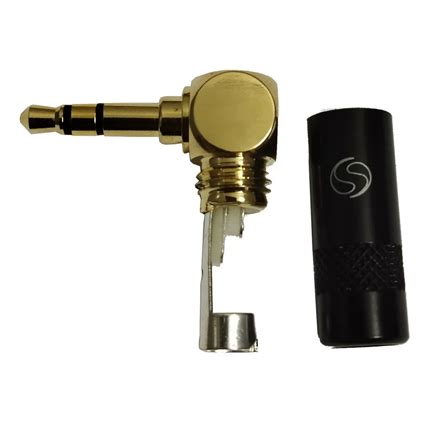 PLUG SANTO ANGELO P2 ESTEREO 90º METAL OURO SAS 0P01 PLUG P2 STEREO