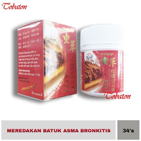 Jual Cordyceps Zhi Ke Bao Capsules 34 Kapsul Obat Batuk Asma Bronkitis