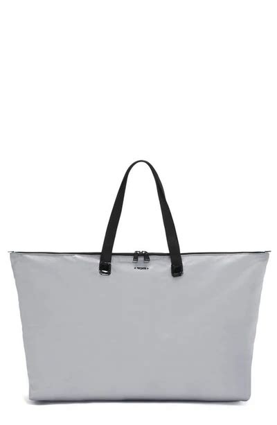 Tumi Voyageur Just In Case Packable Nylon Tote In Grey Mist Modesens