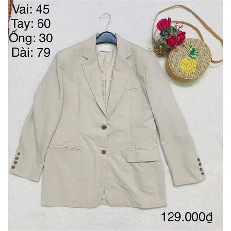 Mua áo blazer màu nude màu ở ngoài là màu nude ạ Số đo kèm trên ảnh giá rẻ nhất TecKi Vn
