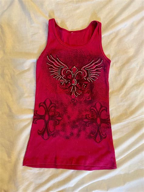 Cyber Y K Hot Pink Ribbed Tank Top Women S Fashion Tops Sleeveless On Carousell