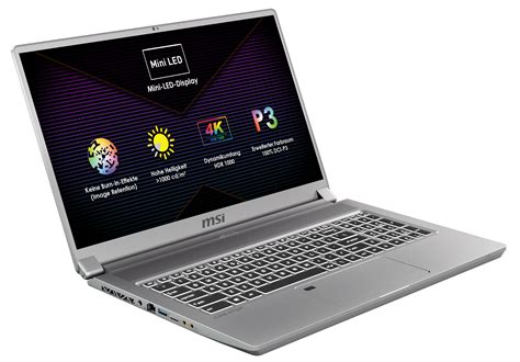 MSI Creator 17: Erster Laptop mit Mini-LED-Bildschirm - 1.000 nits ...