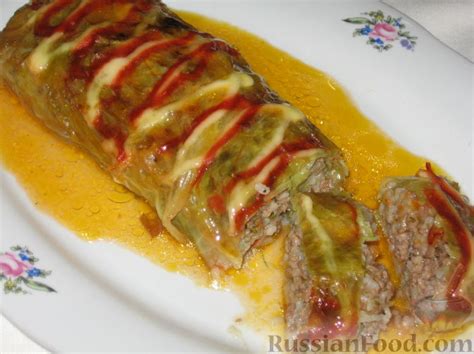 Рецепт: Рулет "Большой голубец" на RussianFood.com