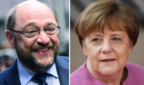 Angela Merkel Martin Schulz Now Level With German Leader Poll Says