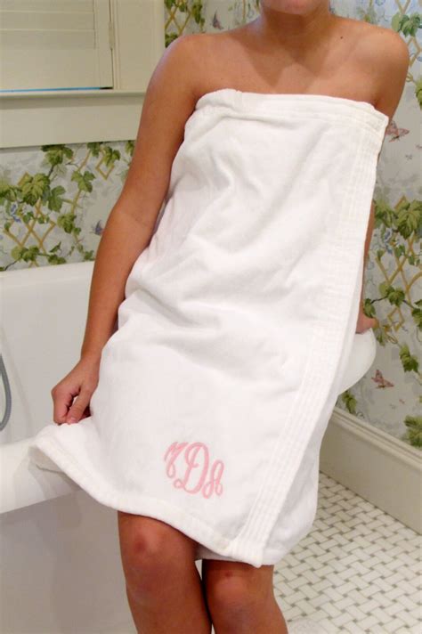 Womens Spa Wrap With Monogram Towel Wrap Etsy