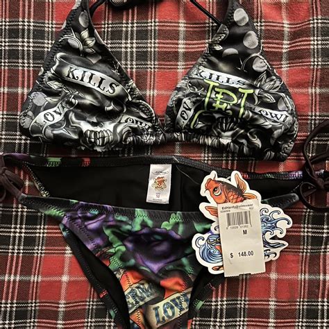 Ed Hardy Bikini Sets Brand New Depop