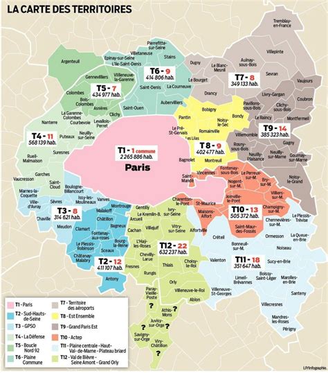 Paris area map - Map of Paris area France (Île-de-France - France)