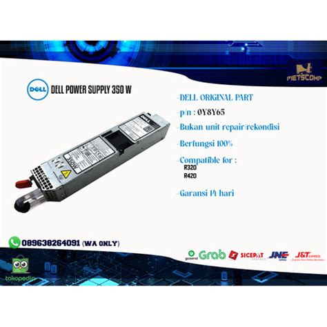 Jual Dell PSU PE Hot Swap W Power Supply Y Y Kab Tangerang PietsComp Tokopedia