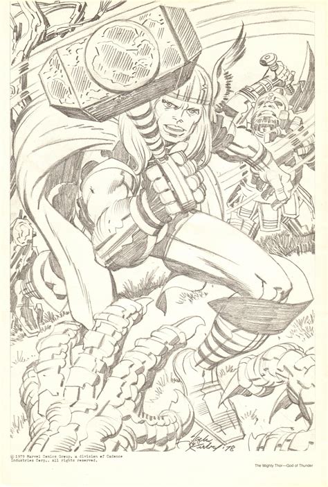 Jack Kirby Thor Pencils