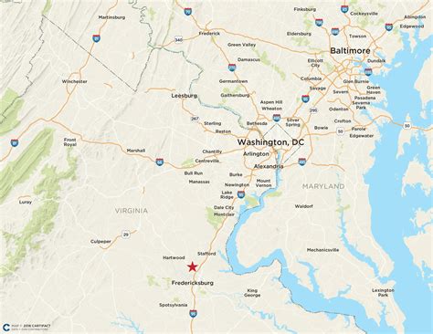 Va Fredericksburg Va Map