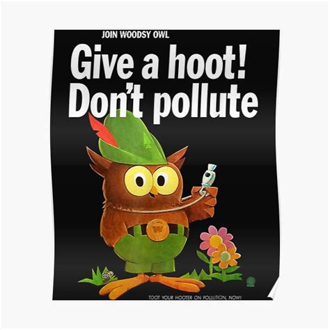 Woodsy Owl Posters Redbubble
