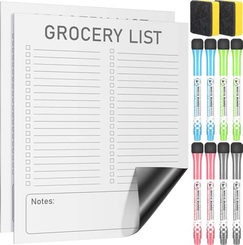 Amazon Pcs Magnetic Dry Erase To Do List Grocery List Pad