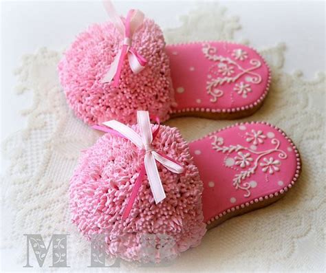 Slippers Cookies Cupcake Cakes Cute Desserts Sugar Cookies Decorated