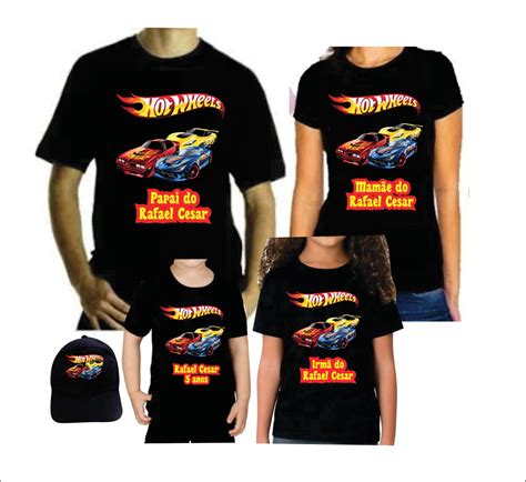 Kit Camisetas Hot Wheels Personalizada Elo Produtos Especiais