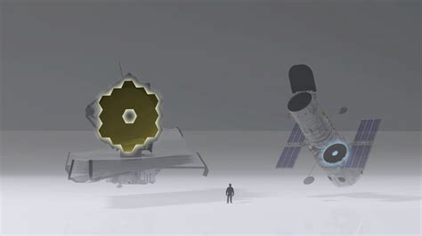 Hubble Telescope Compared To Human Size