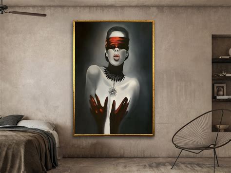 Sexy Woman Canvas Painting Nude Woman Wall Art Erotic Canva Inspire Uplift