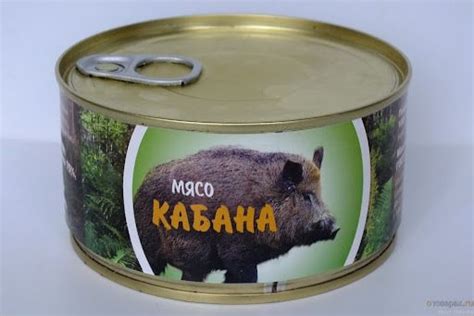 Мясные консервы мясо Кабана белорусская, 325 гр х 18 шт - купить с ...