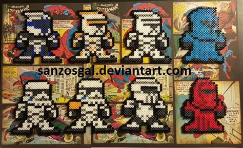 Star Wars Troopers Perler Beads By Sanzosgal Perler Beads Perler