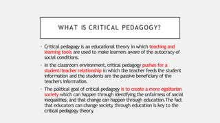 Language Teacher Education Critical Pedagogy PPT