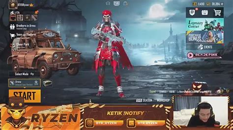 BTR Ryzen Sebut Ini Sebagai Skin Bigetron RA PUBG Mobile Esportsku