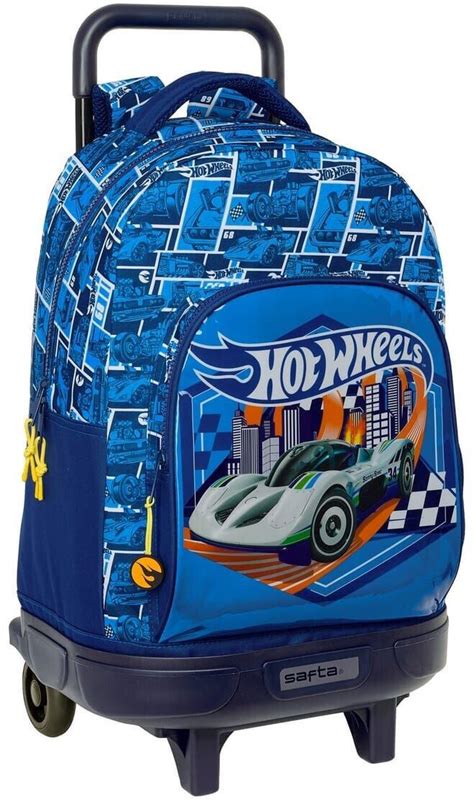 Safta Compact Backpack W Removable Trolley Hot Wheels Sonny Ab