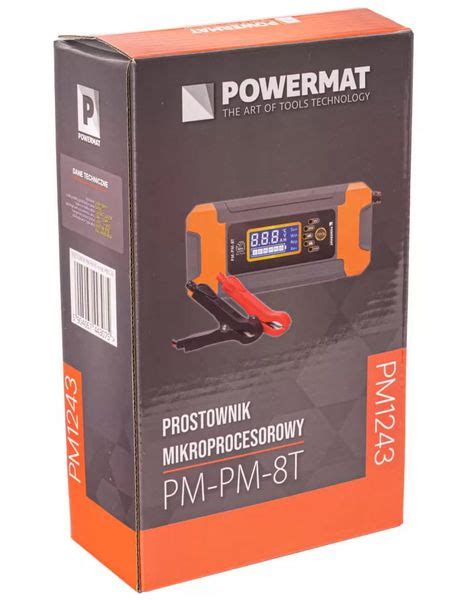 Prostownik Mikroprocesorowy Akumulatorowy 12 24V Powermat PM PM 8T