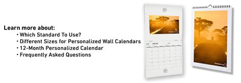 Common Calendar Sizes