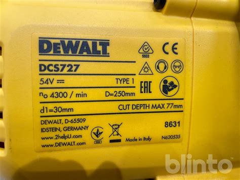Kap/gersåg - Dewalt DCS 727 Med batterier | Blinto auktioner