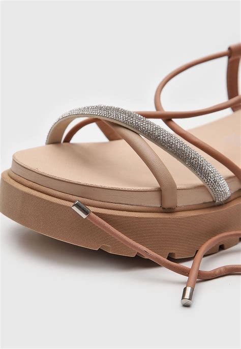 Sandália Tratorado Vizzano Tira Hotfix Nude Compre Agora Dafiti Brasil