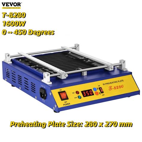 VEVOR T IR Preheating Oven W Hot Plate PCB Board Preheater Celsius Solder Repair