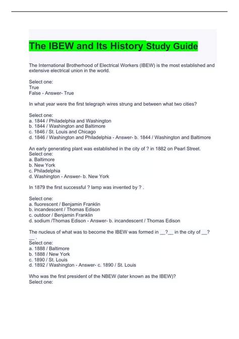 Ibew Study Manual 1