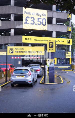 The NCP multi-storey car park, Maid Marion Way, Nottingham, England