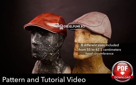 Flat Cap Pattern Cabbie Hat Duckbill Cap Pattern Video Tutorial