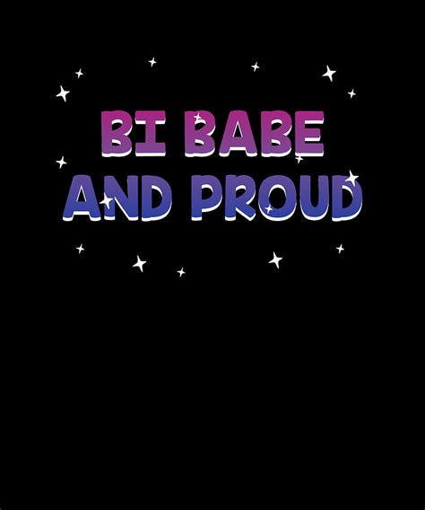 Bi Babe And Proud Bisexual Girlfriend Bi Pride Fiance LGBTQ Digital Art