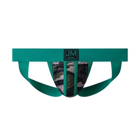 String Tanga Pour Homme Sexy Temptation Camouflage Mesh Mesh Bikini Double Thong Vert Vert