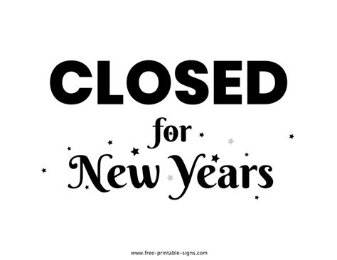 Closed For New Years Sign 2023 – Get New Year 2023 Update