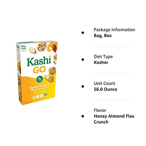 Kashi Go Cold Breakfast Cereal Fiber Cereal Vegetarian Protein Honey