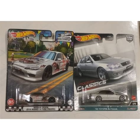 HOT WHEELS JDM SET 2PCS HOT WHEELS NISSAN SILVIA TOYOTA ALTEZZA Shopee Malaysia