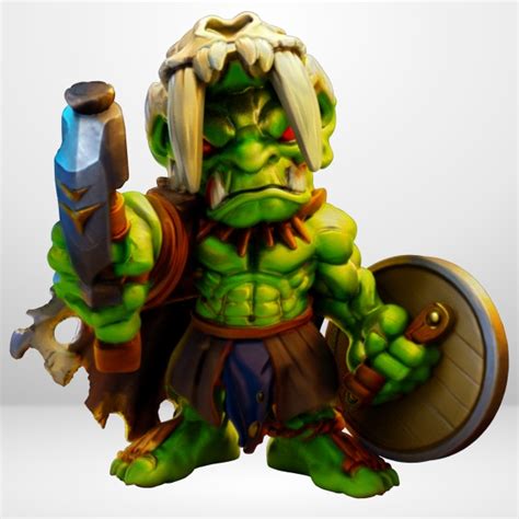 Hot Goblin ゴブリンバーアックスB ミニチュア ホットゴブリン TRPG 戦士