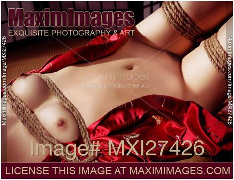 Photo Of Beautiful Nude Woman Lying Down With Her Body Tied Down With Shibari Bondage Ropes