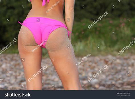 Sexy Girl Pink Bikini Posing On Stock Photo Shutterstock