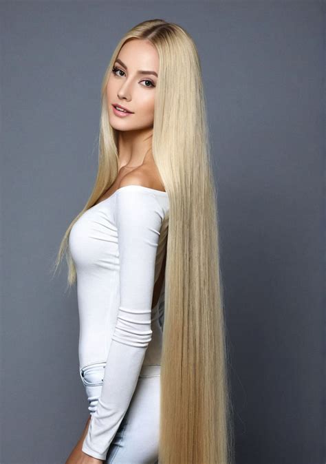 Beautiful Woman Blonde Skinny Very Long Hair By Joe Roesler Playground