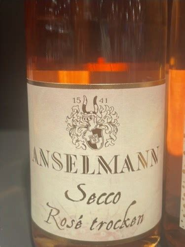 Anselmann Secco Trocken Rosé Vivino Deutschland