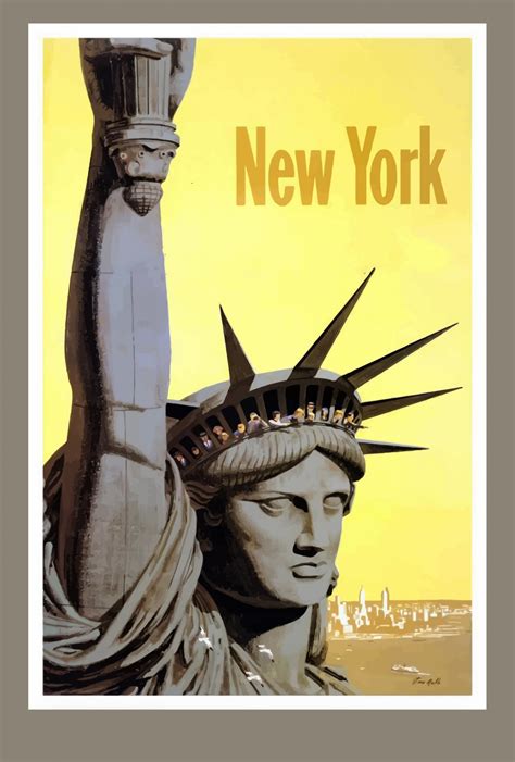 vintage travel poster  york  stock photo public domain pictures
