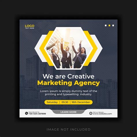 Somos Agencia Creativa Y Flyer De Negocios Corporativos Vector Premium