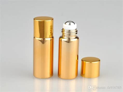 Refillable Uv Glass Ml Perfume Oil Bottle Ml Capacity Metal Ball