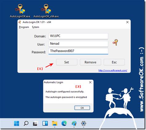 AutoLoginOK enables automatic login on Windows!