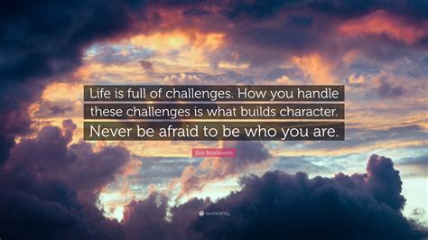 Erin Brockovich Quote Life Is Full Of Challenges How You Handle